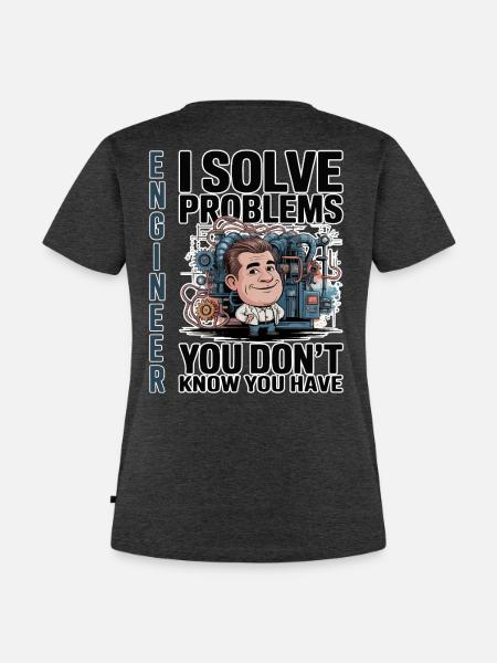 Ingenieur – Für dunkle Hintergründe - Frauen Premium Bio T-Shirt - Anthrazit meliert