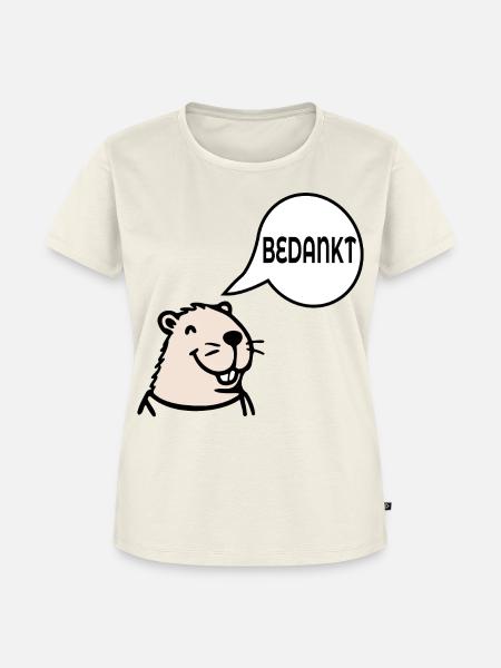 Capybara, danke - Frauen Premium Bio T-Shirt - Naturweiß