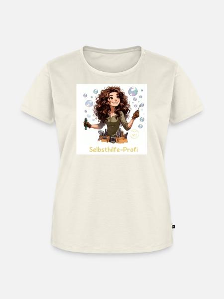 Selbsthilfe-Profi 1.0 - Frauen Premium Bio T-Shirt - Naturweiß