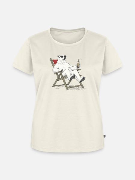 ChillBear - Frauen Premium Bio T-Shirt - Naturweiß