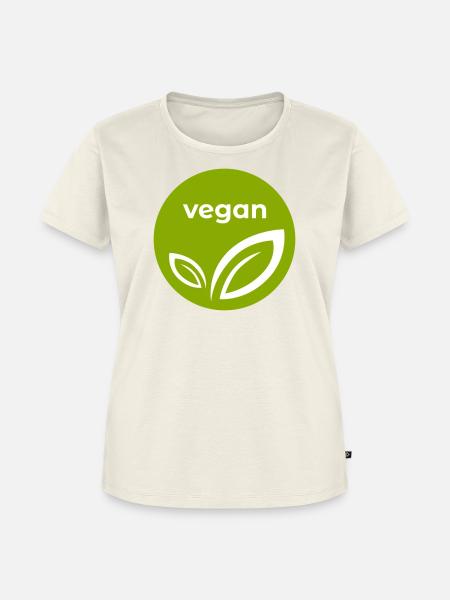 vegan - Frauen Premium Bio T-Shirt - Naturweiß