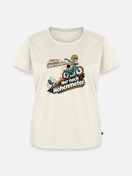 Rentner Fahrrad Ruhestand Spruch - Frauen Premium Bio T-Shirt - Naturweiß