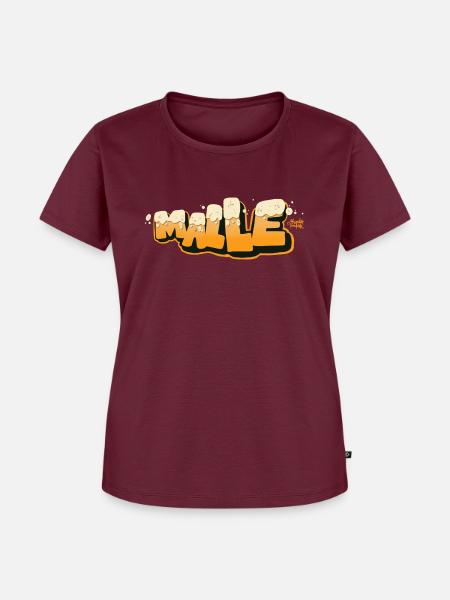 Malle - Frauen Premium Bio T-Shirt - Burgunderrot