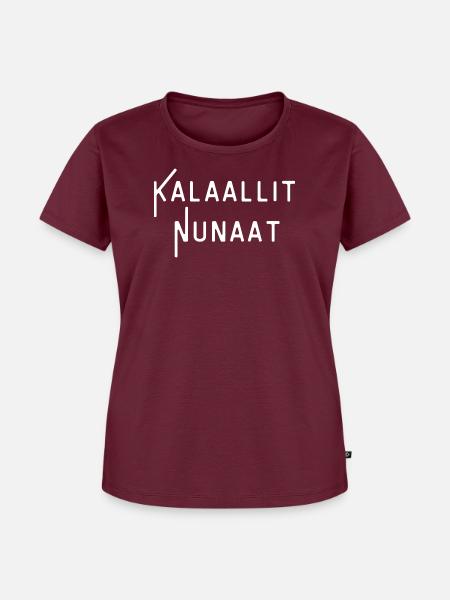 Kalaallit-Nunaat-Glyphen - Frauen Premium Bio T-Shirt - Burgunderrot