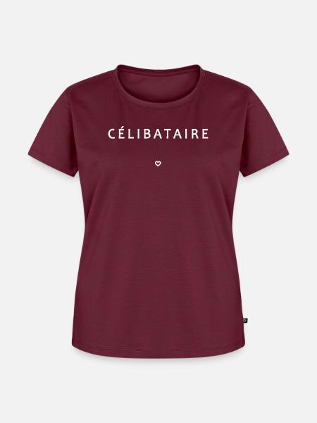 Junggeselle - Frauen Premium Bio T-Shirt - Burgunderrot