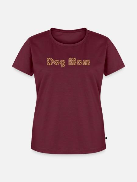 Hundemama – Hundepfotenmuster - Frauen Premium Bio T-Shirt - Burgunderrot