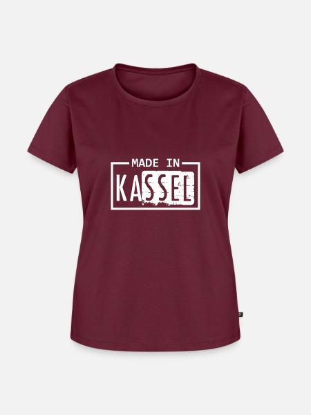 Kassel - Frauen Premium Bio T-Shirt - Burgunderrot