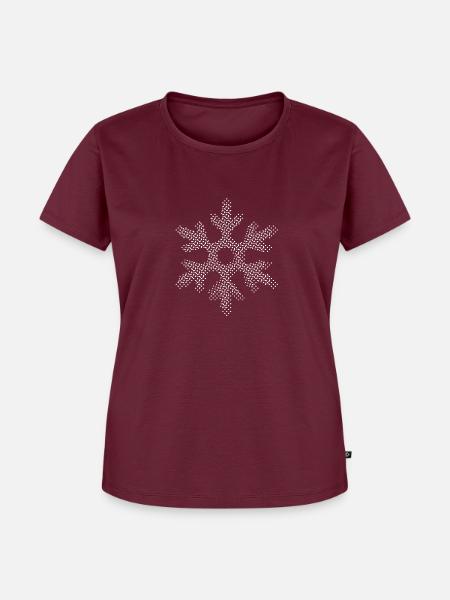 Snow - Frauen Premium Bio T-Shirt - Burgunderrot