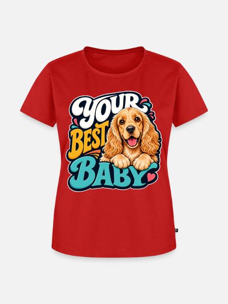 Englischer Cocker Spaniel - Frauen Premium Bio T-Shirt - Rot