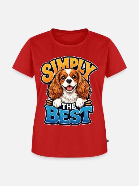 Kavallerier King Charles Spaniel - Frauen Premium Bio T-Shirt - Rot