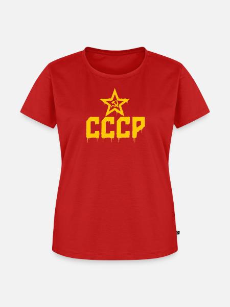 CCCP - Soviet Union - Sowjetunion - UdSSR - Frauen Premium Bio T-Shirt - Rot