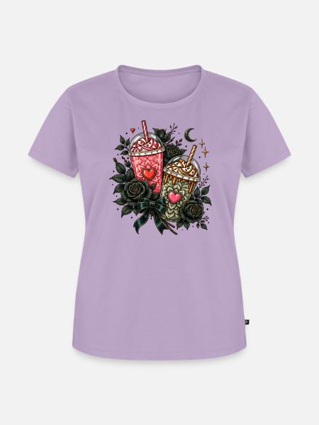 Gothic Milkshake – Dark Aesthetic - Frauen Premium Bio T-Shirt - Lavendel