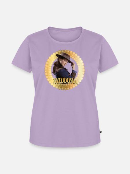 Theodosia Theo Mit Logo - Frauen Premium Bio T-Shirt - Lavendel
