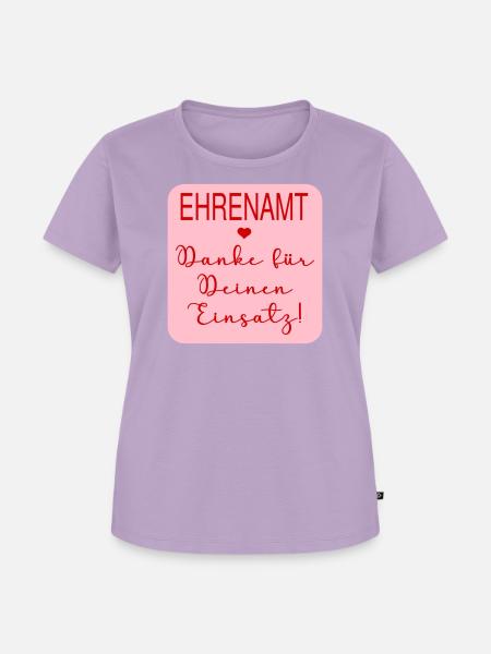 Danke Einsatz Ehrenamt - Frauen Premium Bio T-Shirt - Lavendel