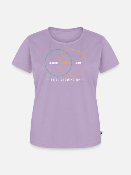 Lehrer-Mutter-Müde-Venn-Diagramm - Frauen Premium Bio T-Shirt - Lavendel