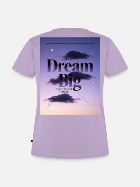 Groß Träumen Jenseits Horizonte - Frauen Premium Bio T-Shirt - Lavendel