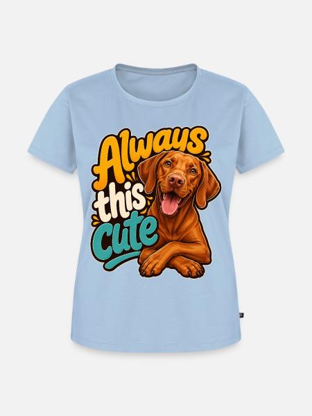 Ungarischer Pointer - Frauen Premium Bio T-Shirt - Hellblau
