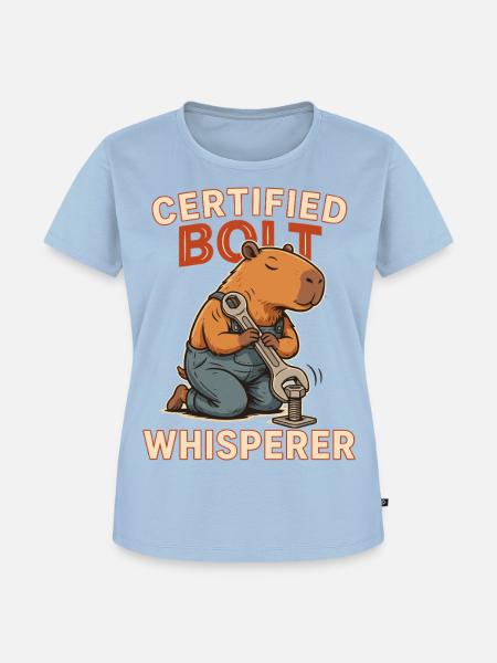 Certified Bolt Whisperer - Frauen Premium Bio T-Shirt - Hellblau