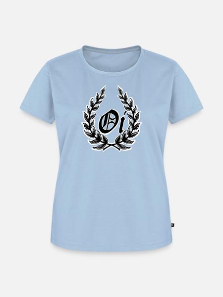 Oi Skinhead - Frauen Premium Bio T-Shirt - Hellblau