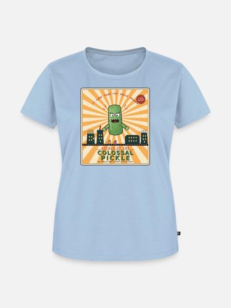 Kolossale Pickle-Attacke - Frauen Premium Bio T-Shirt - Hellblau