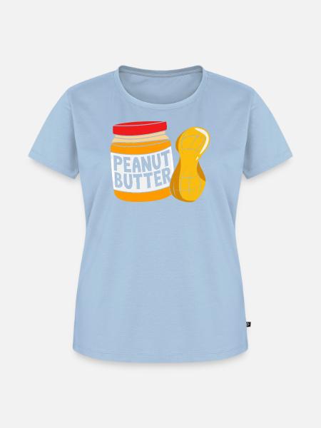 Erdnussbutter - Frauen Premium Bio T-Shirt - Hellblau
