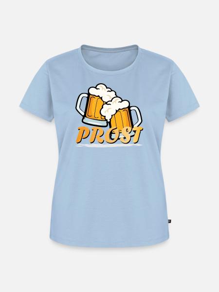 Prost - Frauen Premium Bio T-Shirt - Hellblau