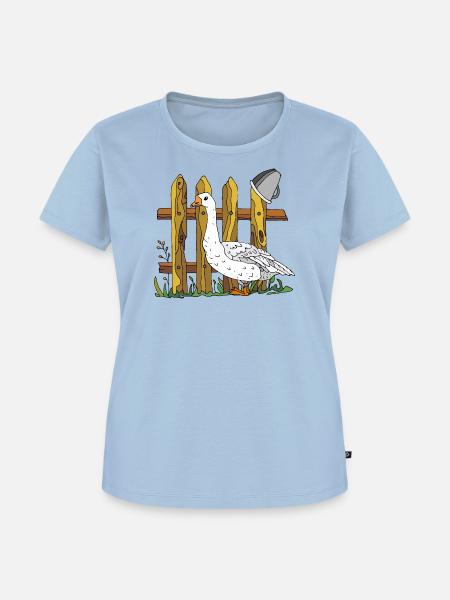 Gans - Frauen Premium Bio T-Shirt - Hellblau