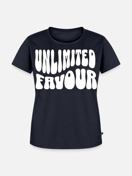 Unbegrenzte Gunst. - Frauen Premium Bio T-Shirt - Navy