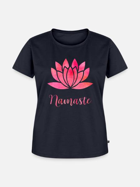Namaste - Frauen Premium Bio T-Shirt - Navy