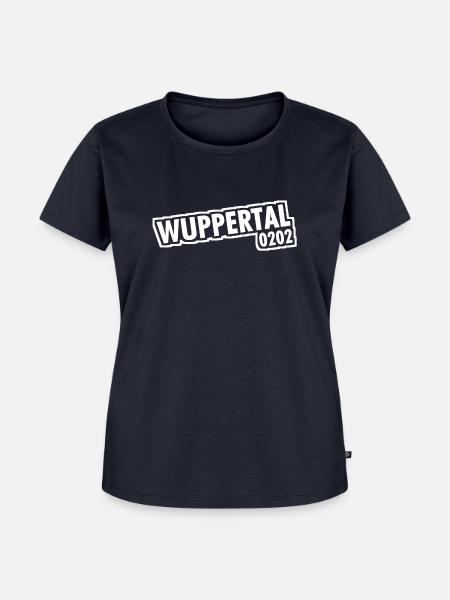 Wuppertal 0202 Vorwahl - Frauen Premium Bio T-Shirt - Navy