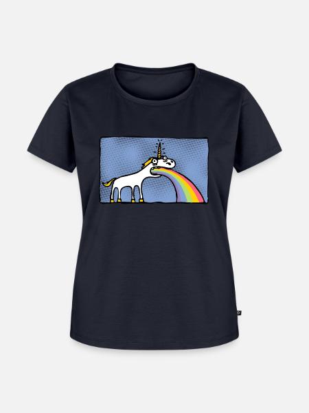 Speinhorn - Frauen Premium Bio T-Shirt - Navy