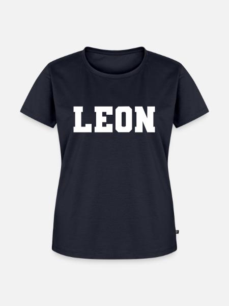 Name - Leon - Frauen Premium Bio T-Shirt - Navy