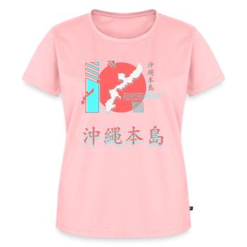 Okinawa Streetwear - Women's Premium Organic T-shirt - rose - Front - AI Model Female 172 dark (172cm)