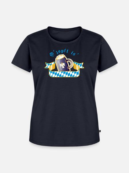 O'zapft is' - Frauen Premium Bio T-Shirt - Navy
