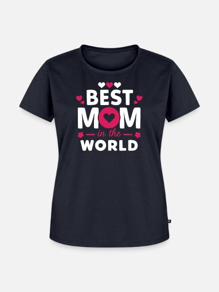 Beste Mutter der Welt - Frauen Premium Bio T-Shirt - Navy