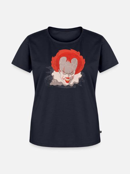 ES – Ikonisches Pennywise Design - Frauen Premium Bio T-Shirt - Navy