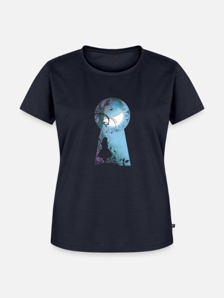 Alice im Wunderland - Frauen Premium Bio T-Shirt - Navy