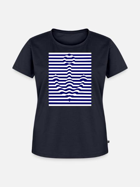 Maritimer Anker – Ocean Design - Frauen Premium Bio T-Shirt - Navy