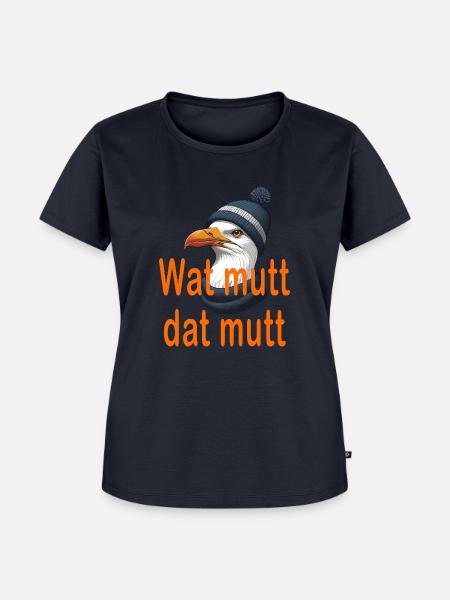 Wat mutt dat mutt - Frauen Premium Bio T-Shirt - Navy