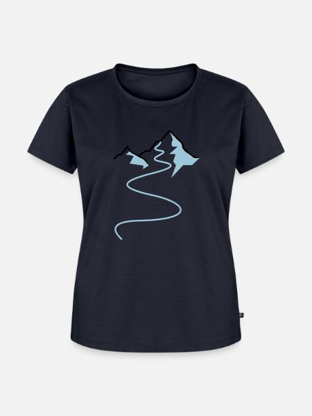 Powder - Frauen Premium Bio T-Shirt - Navy