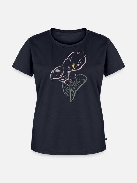 CALLA mix cold - Frauen Premium Bio T-Shirt - Navy