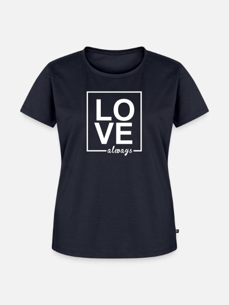 Love Always - Frauen Premium Bio T-Shirt - Navy