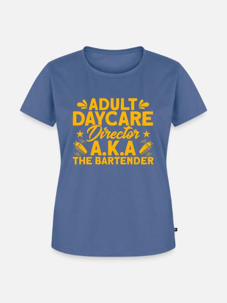 Kellner Barkeeper Service Geschenk - Frauen Premium Bio T-Shirt - Taubenblau