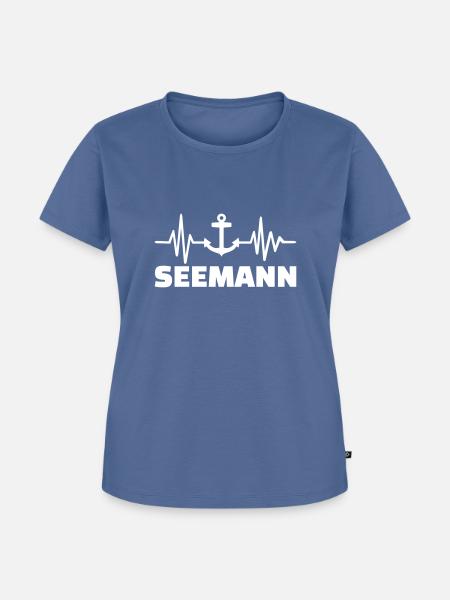 Seemann - Frauen Premium Bio T-Shirt - Taubenblau