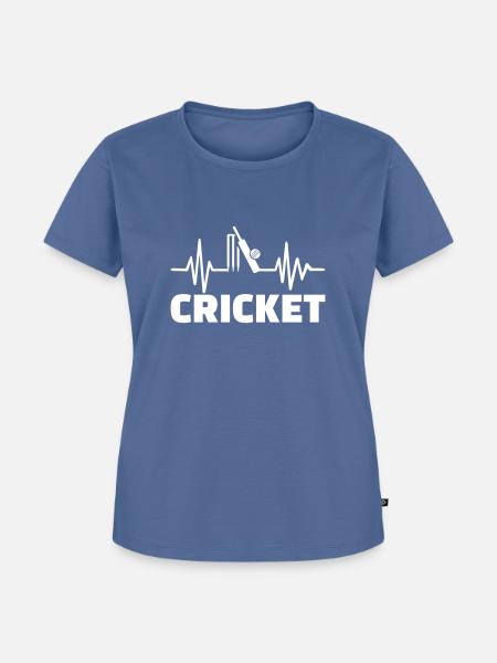 Cricket - Frauen Premium Bio T-Shirt - Taubenblau