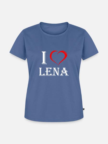 Lena - Frauen Premium Bio T-Shirt - Taubenblau