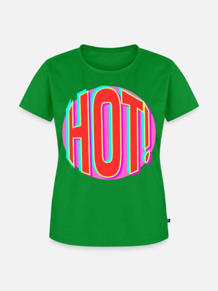 Neon Hot Retro Schriftzug - Frauen Premium Bio T-Shirt - Grün