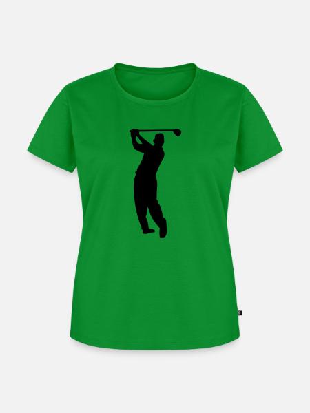 golfer01 - Frauen Premium Bio T-Shirt - Grün
