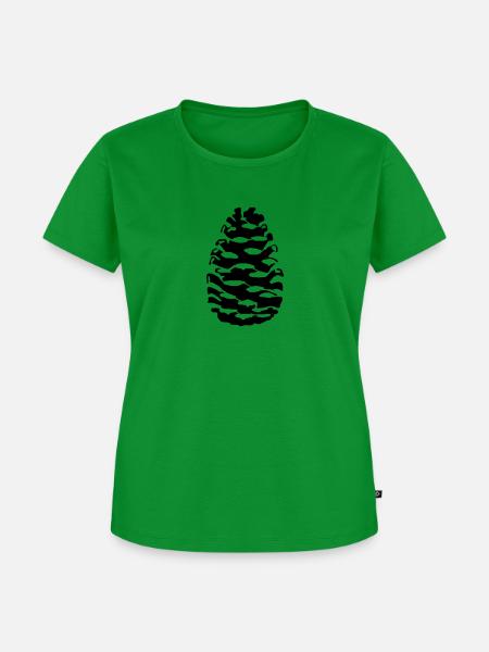 Tannenzapfen Zapfen Pine - Frauen Premium Bio T-Shirt - Grün
