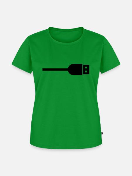 USB - Frauen Premium Bio T-Shirt - Grün